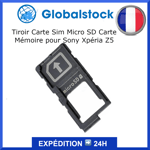 Tiroir Carte Sim Micro SD Carte Mémoire pour Sony Xpéria Z5 Compact