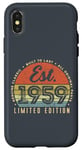 iPhone X/XS Est 1959 Vintage Edition Classic Born in 1959 Retro Birthday Case