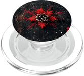 Snowflakes Red Black Winter Buffalo-Plaid Christmas Phone PopSockets PopGrip for MagSafe