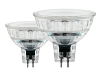 Eglo - Led-Glödlampa - Form: Mr16 - Gu5.3 - 3 W (Motsvarande 22 W) - Klass G - Varmt Vitt Ljus - 2700 K (Paket Om 2)