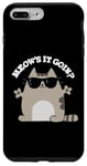 Coque pour iPhone 7 Plus/8 Plus Jeu de mots amusant pour chats Meow's It Going