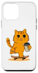 Coque pour iPhone 12 mini Skate & Sip : Café Chat