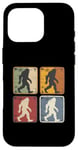 Coque pour iPhone 16 Pro Vintage Bigfoot Silhouette Style 4 fonds Drôle Bigfoot