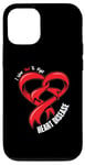 Coque pour iPhone 12/12 Pro Ruban CHD I Wear Red To Fight Heart Disease Awareness