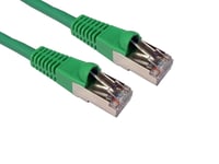 Green 1m Ethernet Cable CAT6 Full Copper Screened Quality Network Lead S/FTP