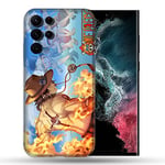 Case for Samsung Galaxy S22 Ultra Manga One Piece Ace Color