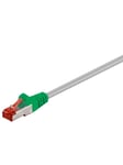 CAT 6 Crossover-patch cable S/FTP (PiMF) grey green