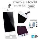 NEW Original Retina LCD & Digitiser Touch Screen Assembly FOR iPhone 5S SE WHITE