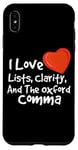 iPhone XS Max Oxford Comma Grammar Geek Funny Grammar English Teacher Case