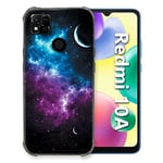 Coque pour Xiaomi Redmi 10A Univers Bleu Violet