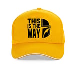 WAZHX Baseball Cap Summer Leisure Dad Hat Star Wars Unisex Snapback Hats Yellow