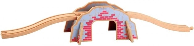 Beeboo - 0023268 - Accessoire circuit train en bois - Tunnel et pont