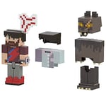 Mattel Minecraft Game Creator Series Coffret D’Extension Cryptides Camp Enderwood, Figurines Articulées De 8,2 Cm Et Accessoires, À Collectionner, Jouet Enfant, A Partir De 3 Ans, HNW10