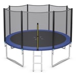 12FT Outdoor Trampoline Jumping Exercise Fitness Bounce Trampoline w/ Safety Net