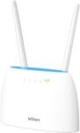 Routeur 4G SIM LTE WiFi AC 1200 Mbps Bi-Bande, Box 4G Déverrouillé, Plug & Play, Connectez jusqu'à 64 Appareils, 2X SMA pour Antenne Externe, 2 Ports RJ45