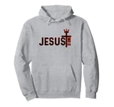 Jesus is my King - Bible True Story - Jesus Happy Pullover Hoodie