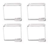 Venilia Clips plastique + inox, Porte-nappe, fixation pour nappe, poids de nappe, support de nappe, 4 part, 54200