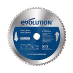 Evolution Power Tools M255TCT-52MS - Lame de scie de 255 mm pour la coupe d’acier doux - Produit quasiment pas de chaleur, d’ébarbures ni d’étincelles