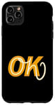 Coque pour iPhone 11 Pro Max Université Varsity-Gold Oh, OK Varsity-Gold