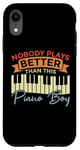 Coque pour iPhone XR Piano Claviers Pianiste Kid