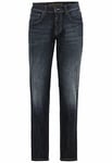 camel active Men's Relaxed Fit Woodstock Stretch Jeanshose Jeans, Darkblue, 32W / 32L