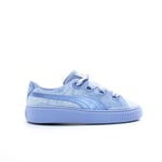 Puma Platform Kiss Womens Blue Trainers Leather - Size UK 3.5