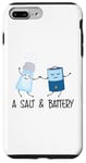 Coque pour iPhone 7 Plus/8 Plus Un Jeu De Mots Mignon Avec Sel Et Batterie