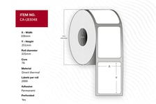 Capture merkelapper - 8000 etikett(er) - 106 x 251 mm