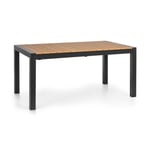 Blumfeldt Menorca Expand Table de jardin extensible pour 8 personnes 163 x 95 cm - Design aluminium , polywood & teck