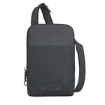 Travelon Unisex-Adult Anti-Theft Metro Stadium Mini Crossbody Cross Body Bag, Gray, 4.5 x 6 x 1