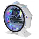 Boitier PC Mini Tour Micro ATX Mars Gaming MC-Orb avec panneaux vitrés - Blanc