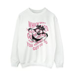 Disney Sweatshirt Alice In Wonderland Chesire Cat Womens/Ladies