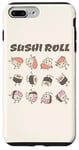 Coque pour iPhone 7 Plus/8 Plus Mignon Kawaii Rouleau de Sushi Dessin animé Dessin animé Japonais Nourriture Anime