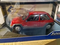 SOLIDO 1810001 MINIATURE RENAULT 5 GT TURBO MK1 – ROUGE VIF – 1985 1/18