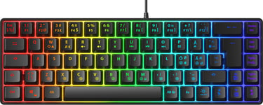 Next MX6 mini 65 RGB pelinäppäimistö (kalvokytkimet, musta)