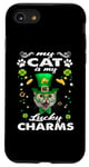 Coque pour iPhone SE (2020) / 7 / 8 My Cat Is My Lucky Charm Kitten St Patricks Day Cats Lovers