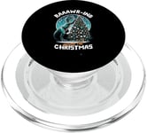 Balade autour du dinosaure de Noël PopSockets PopGrip pour MagSafe