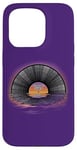 iPhone 15 Pro Retro Vintage Vinyl Sunset Reflection LP Vinyl Record Case