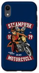 Coque pour iPhone XR Lunettes de moto western steampunk avec chapeau haut-de-forme