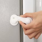 Ikodm - 10 x Verrou de Sécurité Pour Enfants - Serrure Porte Placard Frigo Tiroir Armoire Pour Bébé - Bloque Porte Fenêtre Sans Perçage - Bon