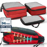 Compression Packing Cubes for Suitcases - Travel and Cruise Essentials, Organiser Bags, Packing Cubes for Travel - Packing Cubes Compression Set - Packing Cubes for Suitcases Compression Cubes