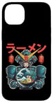 Coque pour iPhone 14 Plus Ramen japonais Mecha Robot Géant La Grande Vague Anime