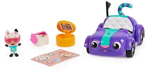 Gabby’s Dollhouse, Carlita Toy Car with Pandy Paws Collectible Figure and 2 Accessories, Kids’ Toys for Ages 3 and above