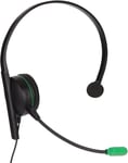 S481 Casque à Une Oreille avec Micro, Casque de Jeu Stéréo à Une Oreille avec Contrôle de Ligne, Casque de Chat Unilatéral Filaire de 3,5 Mm pour Ordinateur Portable, Tablettes PC