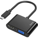 Hama 00200313 USB-C® / HDMI / VGA Adaptateur [1x USB-C® mâle - 1x VGA femelle,