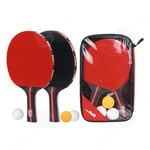 C Bordtennisracket 2st 1,8mm 2 poppel pingisracket 3 boll 1 påse pingisracket bordtennisset