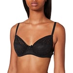 Dim Soutien-Gorge Mes Essentiels by Dentelle avec Armatures 3/4 Cup Femme,Noir (Noir 0hz) , 95B ( Taille Fabricant : 80B )