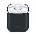 XQISIT AirPods (1/2) Skal Silicone Case Svart