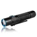 OLIGHT Warrior 3S Lampe Torche Led Puissante 2300 Lumens 300M Rechargeable Tactique IPX8 avec Capteur de Proximité Double Interrupteur Charge USB Pour Camping Randonnée Urgence (Noir)