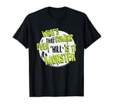 The Automatic Monster Spooky Halloween Chorus Lyrics Moon T-Shirt